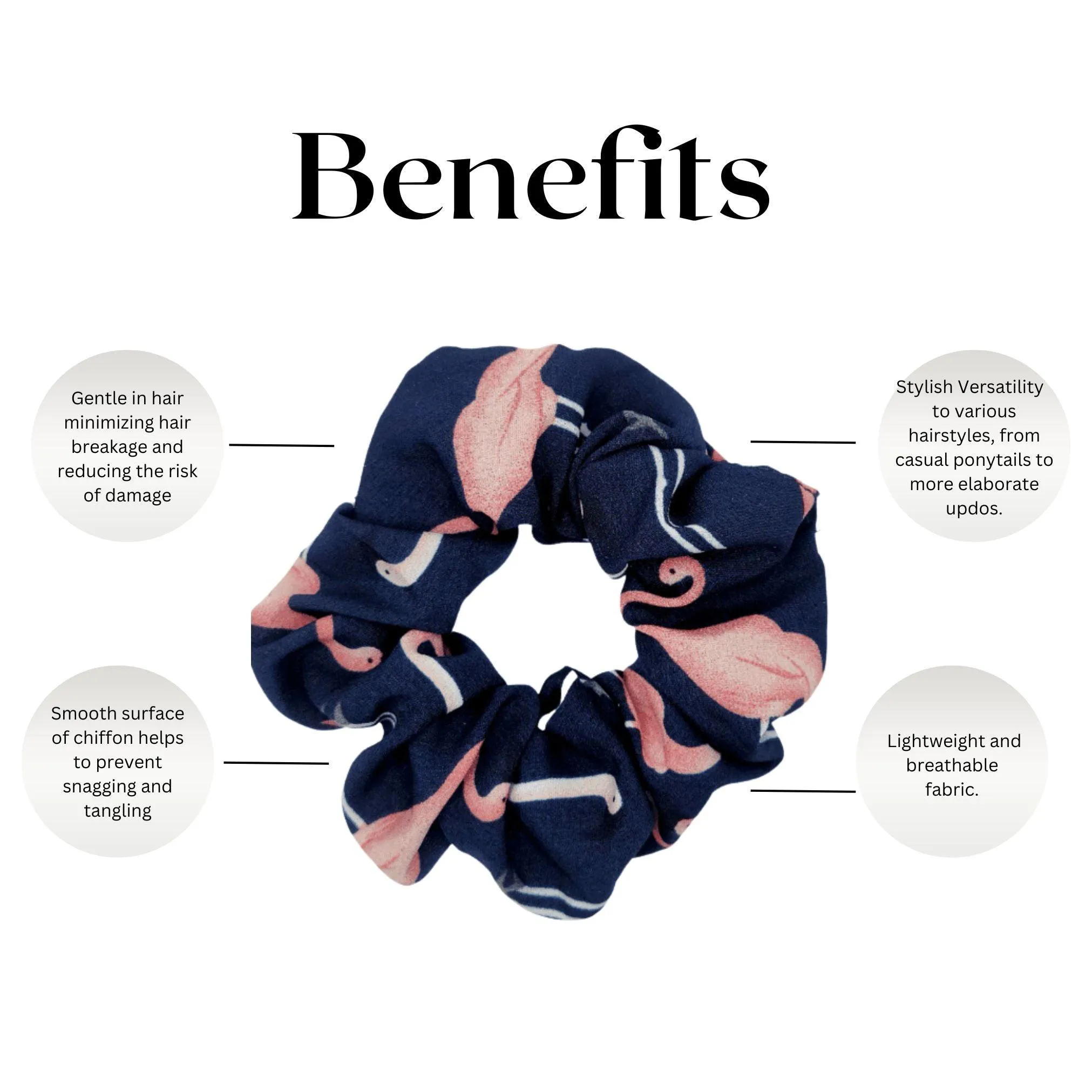April Chiffon Scrunchie