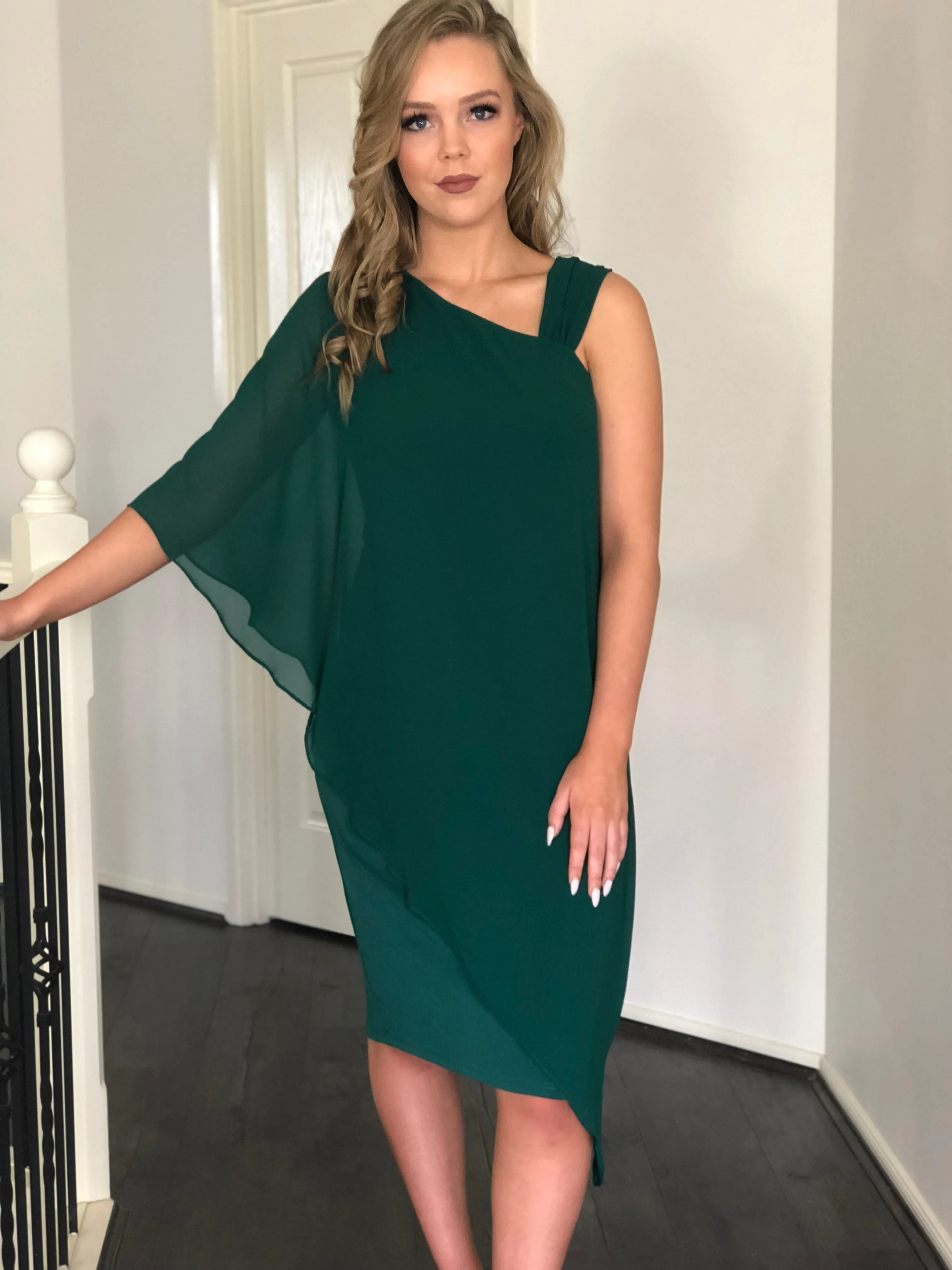 Ariel Emerald Evening Dress
